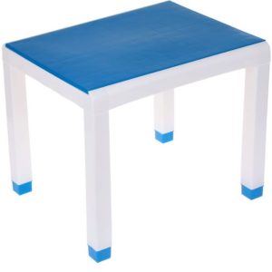 Стол пластиковый, цвет голубой